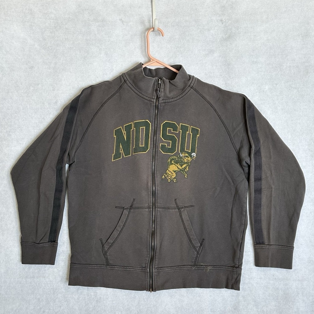 NDSU Bison Mock Neck Full Zip Sweatshirt - Men's Large